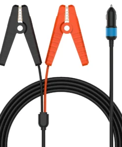 Alternative view of Automobile Lead-Acid Battery 12V Cigarette Lighter Plug to Alligator Battery Clamps