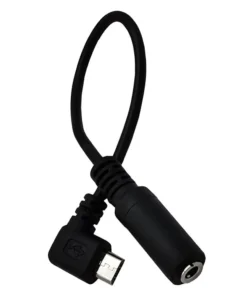 Alternative view of Black Micro USB Jack to 3.5mm Headphone Earphone Adapter Socket Audio Cable