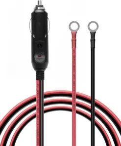 Cigarette Lighter Adapter Power Plug Aux Socket Plug Connector 15A Male 12V