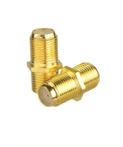 Coaxial Cable Connector, RG6 F-Type Gold Plated Adapter Female to Female