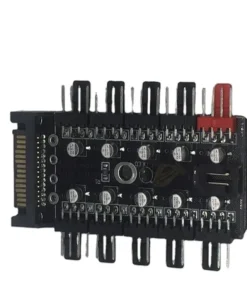 Alternative view of Computer Fan Speed Controller Chassis Fan Hub Pwm10way