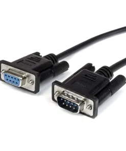 DB9 RS232 Serial Cable Male to Female Extension Null Modem Cord Cross TX RX Line