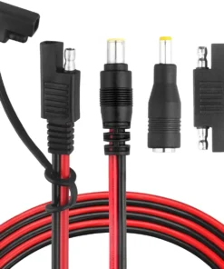 DC 8mm Male to SAE Connector Adapter 14AWG Cable Wire