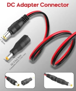 Alternative view of DC 8mm Male to SAE Connector Adapter 14AWG Cable Wire