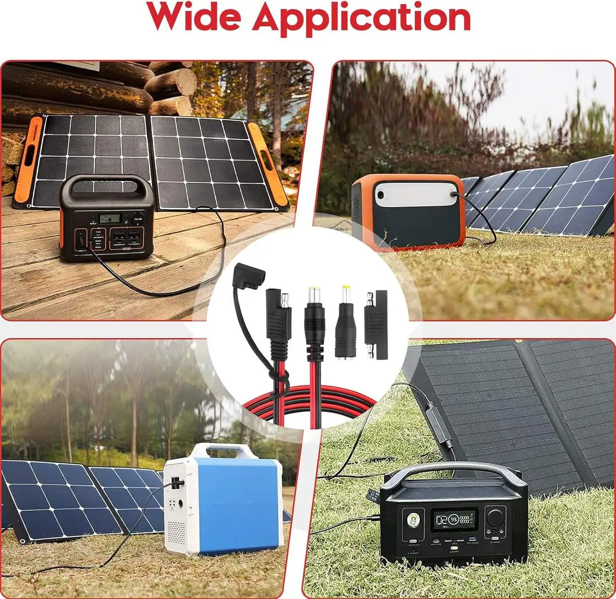 DC 8mm Male to SAE Connector Adapter 14AWG Cable Wire - Image 5