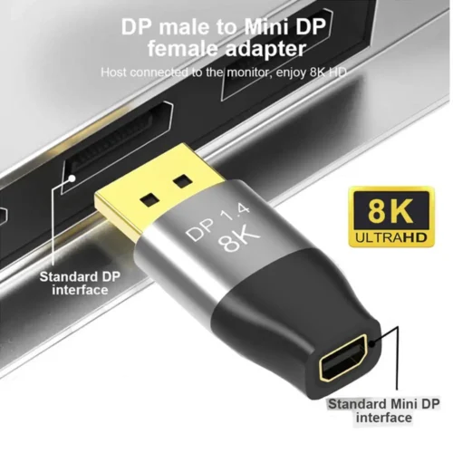 DP1.4 Minidp to DP Adapter Computer 8K@60Hz 4K@144HZ - Image 2