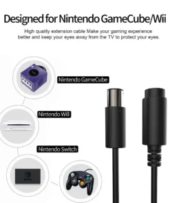 Alternative view of Game Controller Extension Cable for Nintendo Wii NGC GC Controller Nintendo Gamecube Wii Classic Controller