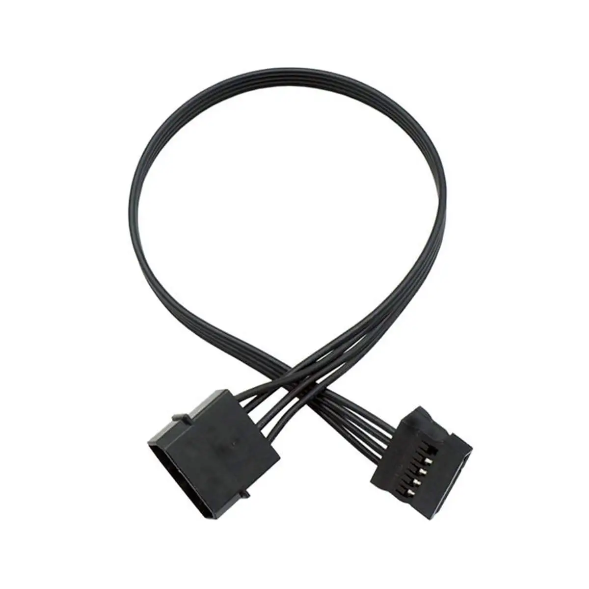 Molex IDE 4-Pin Male to 15-Pin Female SATA Power Converter Extension Adapter Cable
