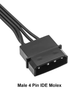 Alternative view of Molex IDE 4-Pin Male to 15-Pin Female SATA Power Converter Extension Adapter Cable