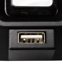 Alternative view of PC Power Button, 6.3" Desktop PC Switch Button with Dual USB Ports External Power Reset Button