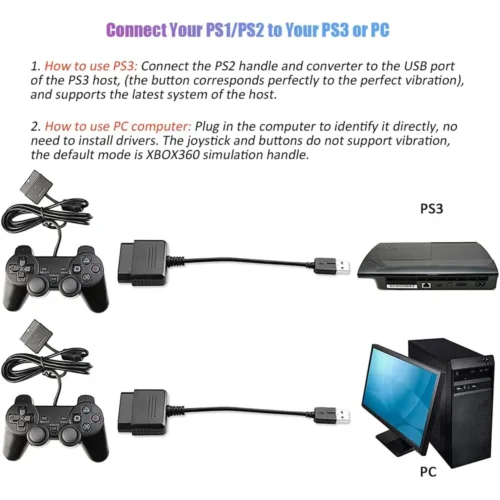 PS2 Controller to USB Adapter Converter - Image 5