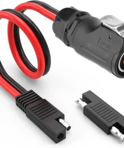 Power Industrial Circular Connector 10AWG 2 Pin to SAE Adapter Cable