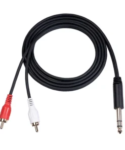 Alternative view of Premium 1/4 Inch (6.35mm) TRS to Dual RCA Cable