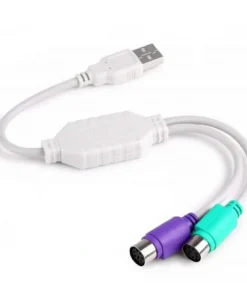 PS2 Keyboard Mouse to USB Cord Converter Adapter Cable