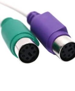 Alternative view of PS2 Keyboard Mouse to USB Cord Converter Adapter Cable