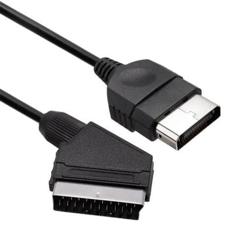 Rgb Av Hd Tv Scart Cable Lead for Xbox Original Classic New 6 Feet 1.8m
