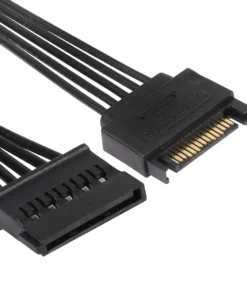 Alternative view of SATA Power Splitter Cable, 15Pin SATA Male to 5 SATA Female Power Extension Hard Drive Cable