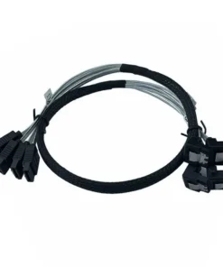 SATA to 4 Serial ATA Inwardly Bent 90 Degree SSD Solid State Drive Data Cable