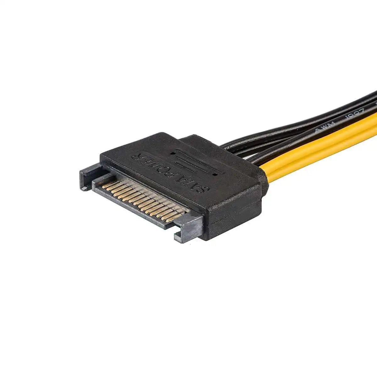 Serial ATA 15 Pin to 6 Pin PCI-Express Graphics Video Card Power Adapter Cable - Image 2