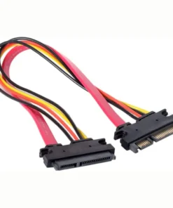 Serial ATA Extension Cable, Serial ATA III 3.0 22 Pin (7+15) Serial ATA Male to Female Data Power Cable