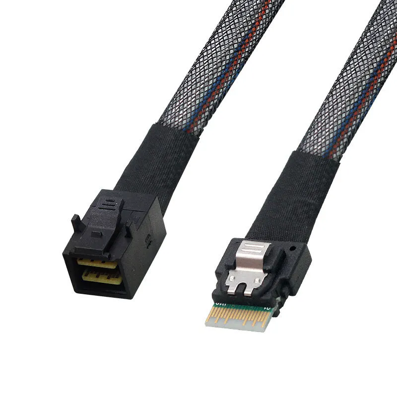 Slim SAS4.0 SFF-8654 4i 38pin Host to Hard Disk Mini SAS SFF-8643 36pin Target Cable - Image 5