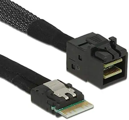 Slim SAS4.0 SFF-8654 4i 38pin Host to Hard Disk Mini SAS SFF-8643 36pin Target Cable - Image 2