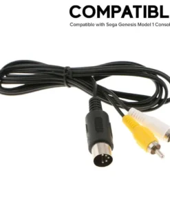 Alternative view of Standard RCA AV Composite Cable for Sega Genesis Model 1 Original