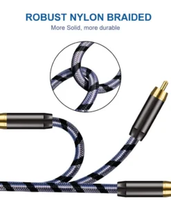 Alternative view of Subwoofer Cable RCA Male to Male HiFi 5.1 SPDIF Stereo Coaxial Audio Cable