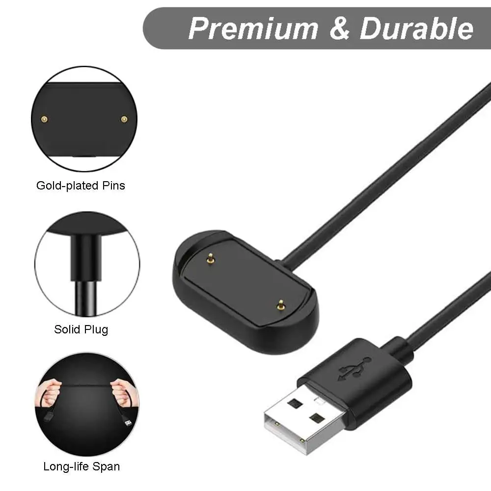 USB Magnetic Charging Cable USB Cord for Amazfit GTR 3, Pro, GTS 3, T-Rex 2 - Image 4