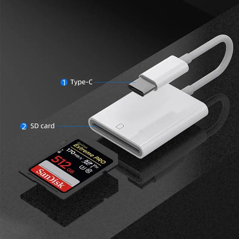 USB Type C SD Card Reader OTG Adapter Cable - Image 4