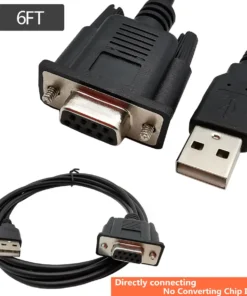 USB to RS-232 DB9 Female Serial Adapter Cable