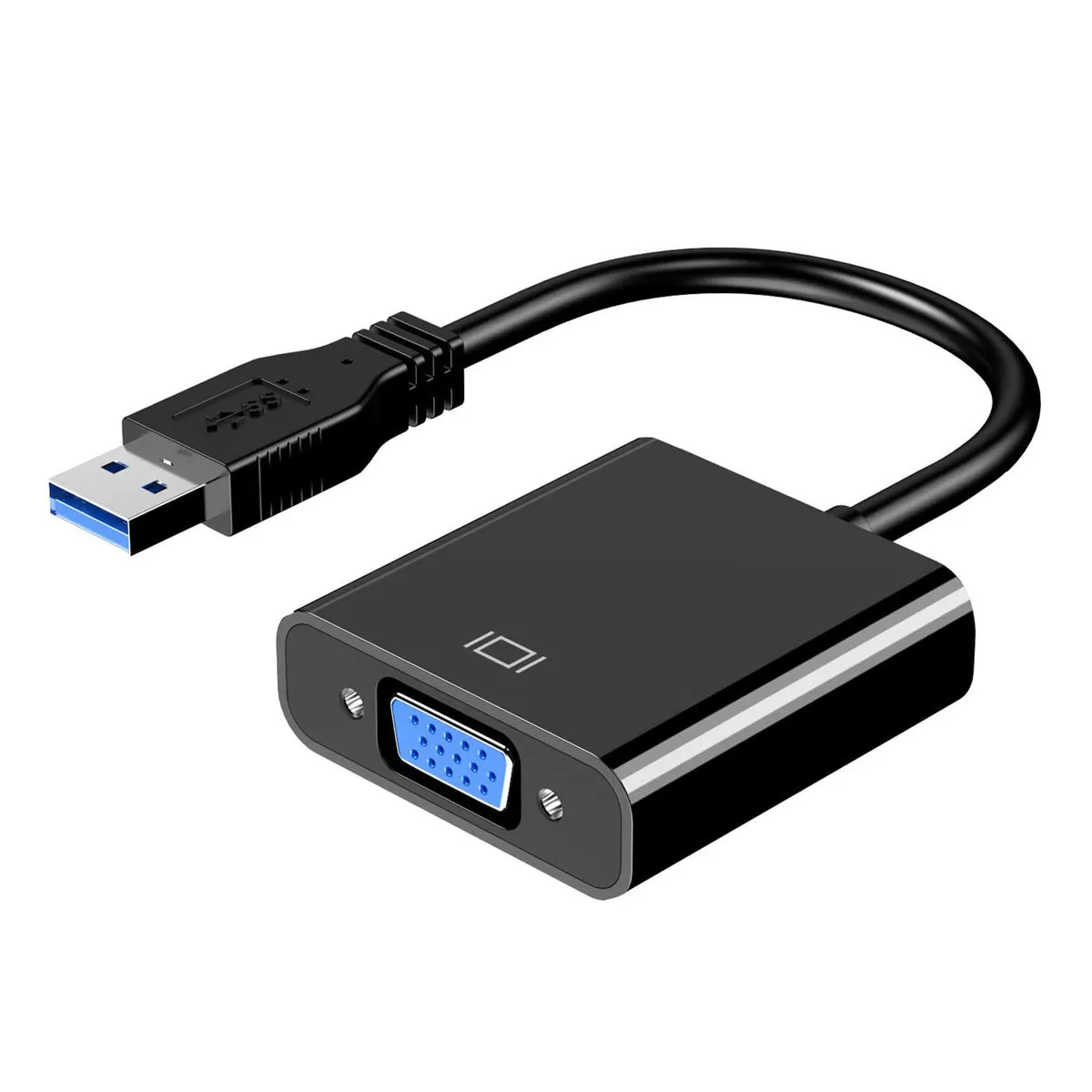 USB to VGA Adapter, External Video Card Multi Display Converter