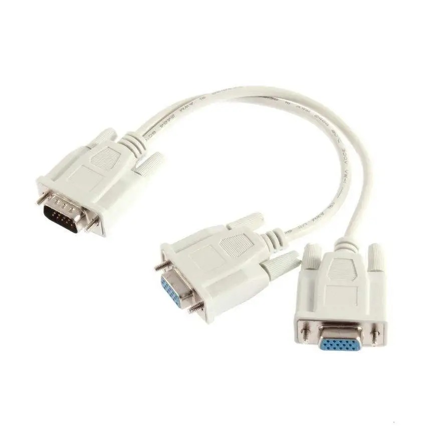 VGA Male to 2 Female Y Splitter Cable - Image 2