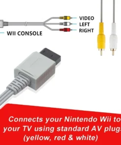 Alternative view of Wii U AV Cable, Gold-Plated Composite Audio Video Standard AV Cord