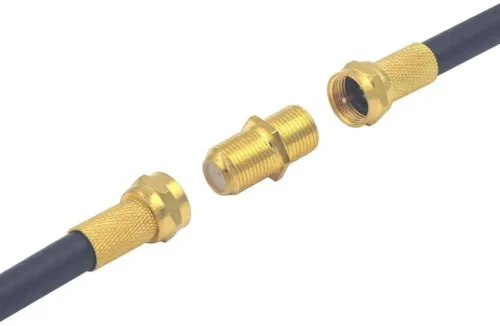 Coaxial Cable Connector, RG6 F-Type Gold Plated Adapter Female to Female - Image 3