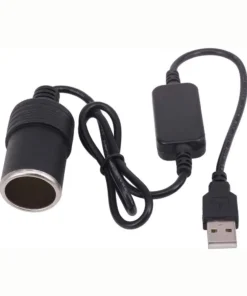 Alternative view of 0.35m 5V USB to 12V Car Cigarette Lighter Socket Female Converter Adapter Power Cord