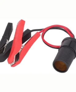 12V Battery Alligator Clamp Car Cigarette Lighter Socket Female Adapter
