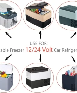 Alternative view of 12V/24V DC Power Cord Cigarette Lighter Plug Car Refrigerator DC Power Cable