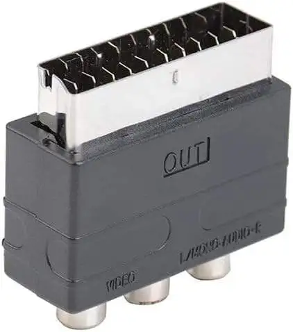20 Pin SCART to 3 RCA Audio Video AV Input Port Converter - Image 2