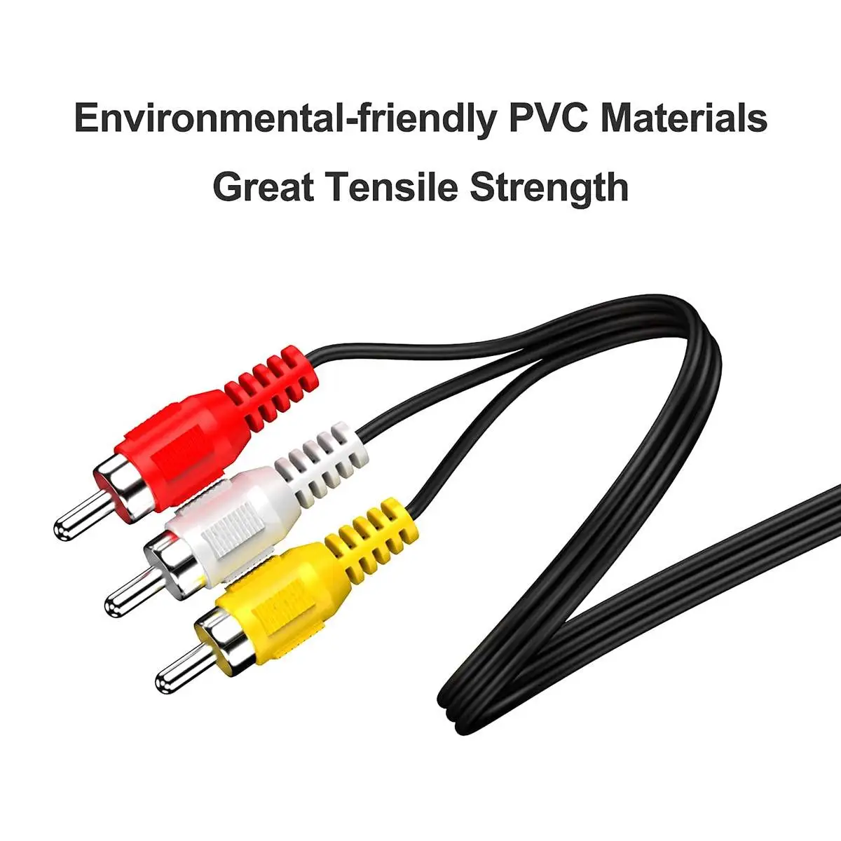 3.5 mm to 3 RCA Cable Male AV Cable Auxiliary Stereo Cord Standard Converter Wire - Image 3