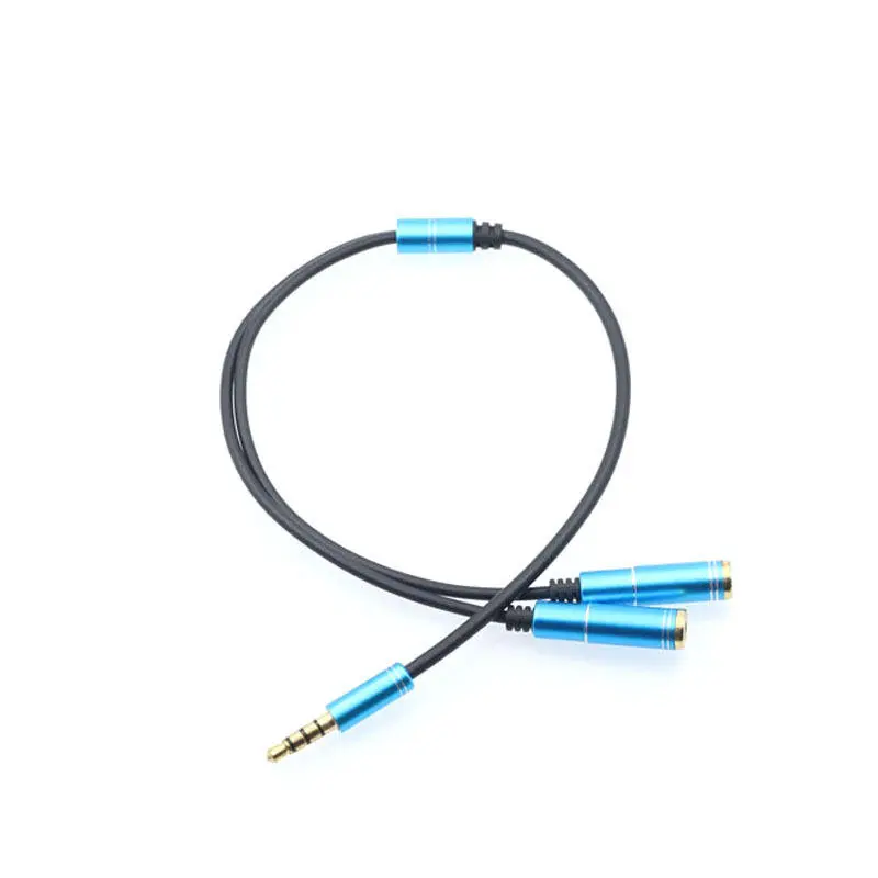 3.5mm Earphone Headphone Y Splitter Cable Adapter Jack One Male to Double Female