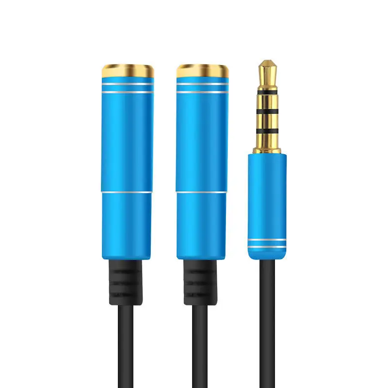 3.5mm Earphone Headphone Y Splitter Cable Adapter Jack One Male to Double Female - Image 2