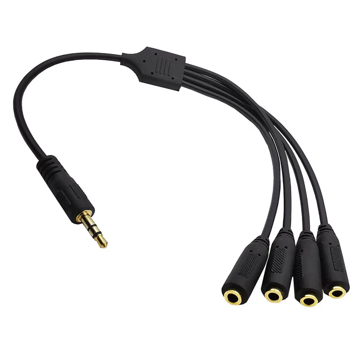 3.5mm TRRS 3 Pole 2 Rings Stereo Splitter Audio Cable - Image 6