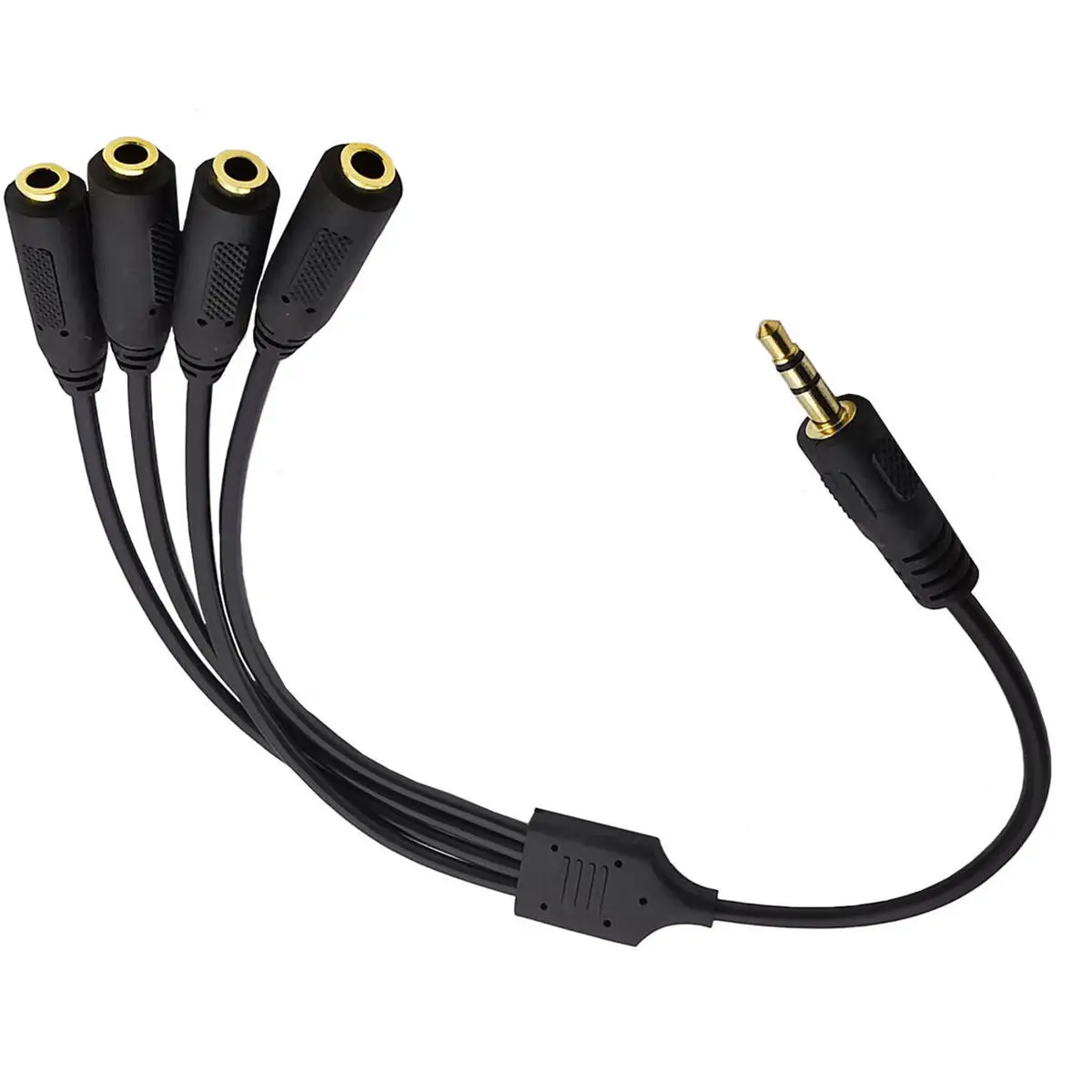 3.5mm TRRS 3 Pole 2 Rings Stereo Splitter Audio Cable - Image 4