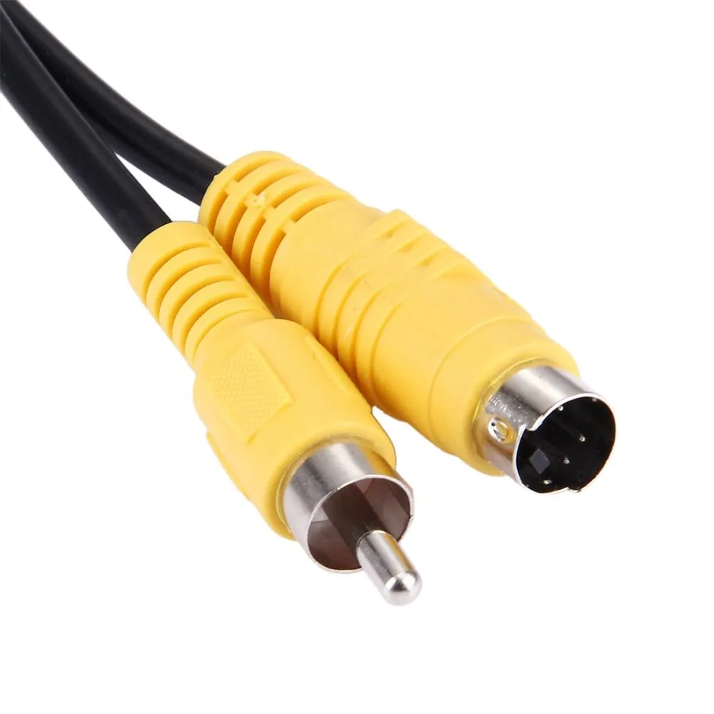 4 Pin S-VIDEO TV to RCA AV Converter Adapter Cable