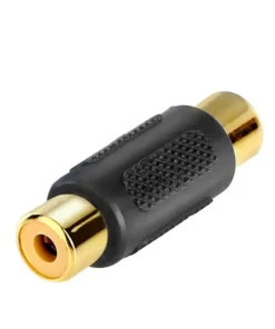 Audio Video Gold RCA Female to Female Coupler Adapter