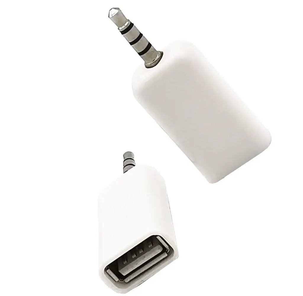 DC 3.5mm Male Audio Jack to USB 2.0 Type a Female Converter Adapter Cable - Image 2