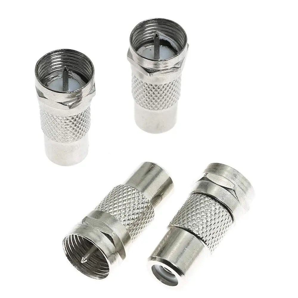 F Type Male to RCA Female Connector Straight Coax Cable Adapter - Image 5