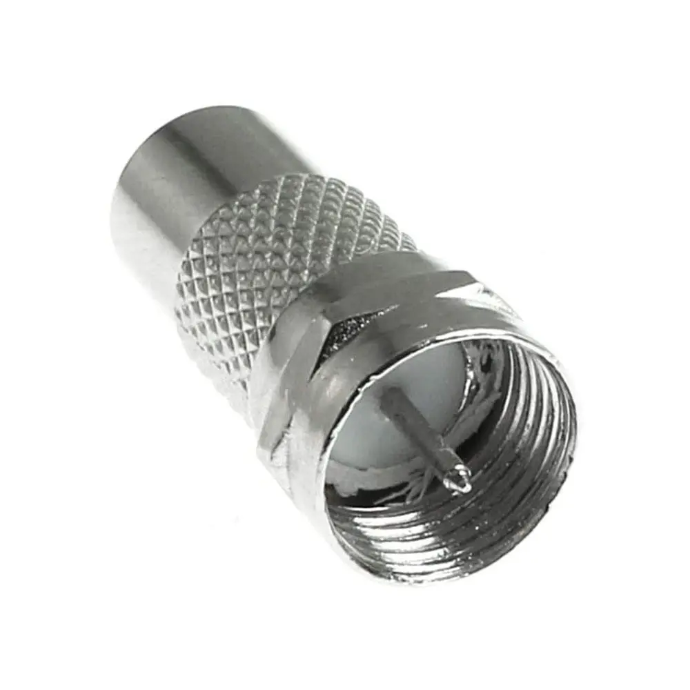 F Type Male to RCA Female Connector Straight Coax Cable Adapter - Image 2