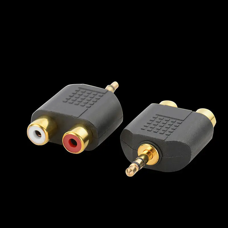 Gold Plated 3.5mm Stereo to 2-RCA Male to Female Adapter - Image 6
